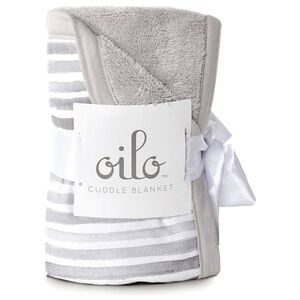 Oilo Baby Blanket Gray and White Blanket